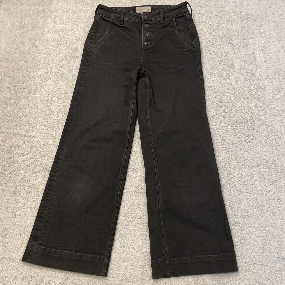Everlane Black Flare & Wide Leg Jeans